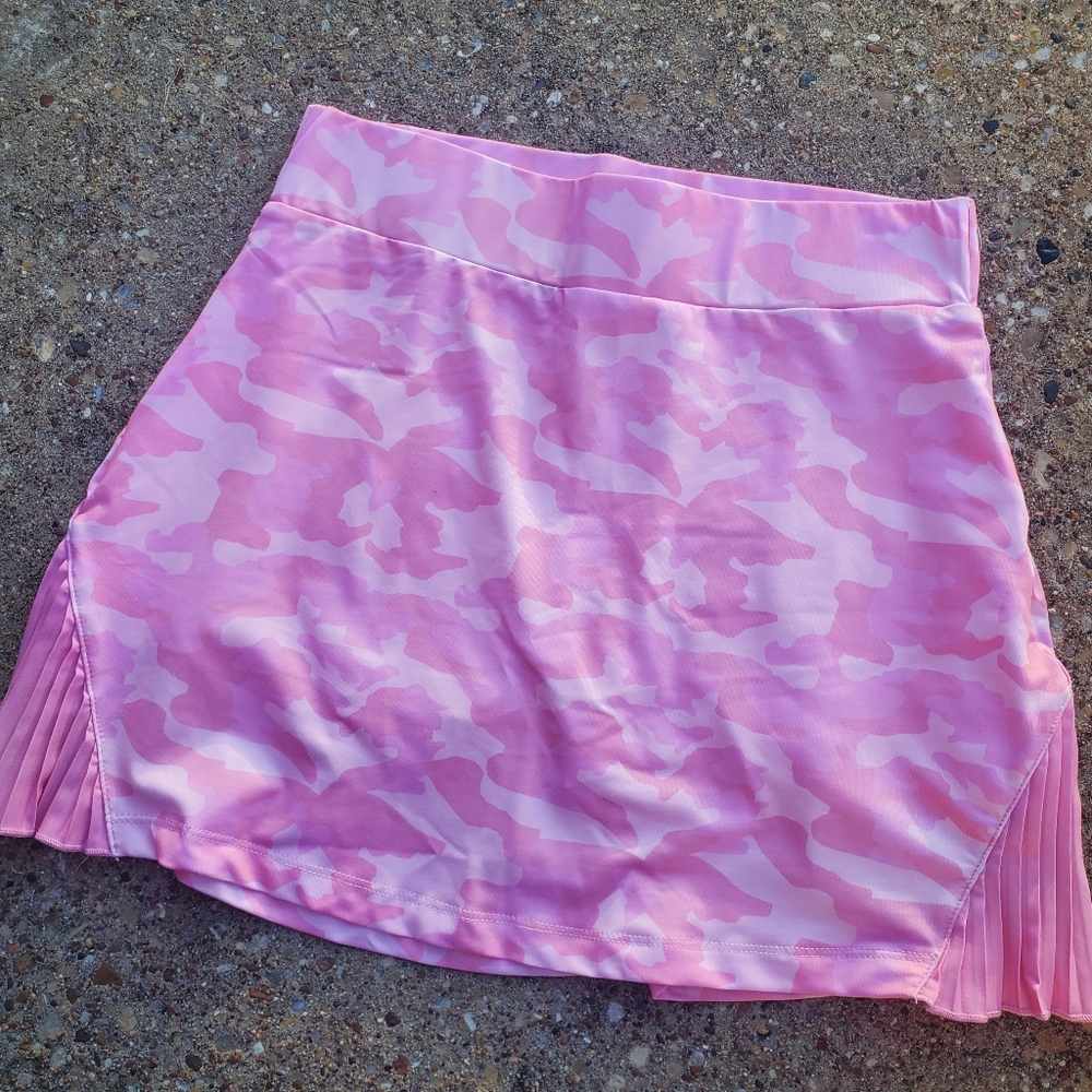 Garb Tessa Pink Camo Skort Skirt Girls XL 11-12 UPF 50+ New
